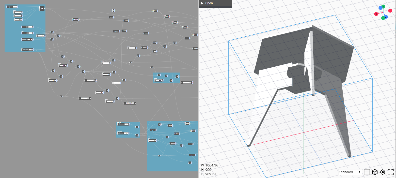 Nodi: An Online Node-based Geometry Design Tool and Platform